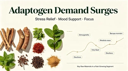 Market Update On Adaptogenic Herbs: Ingredients Such As Ashwagandha And Bacopa — Market Trends, R...